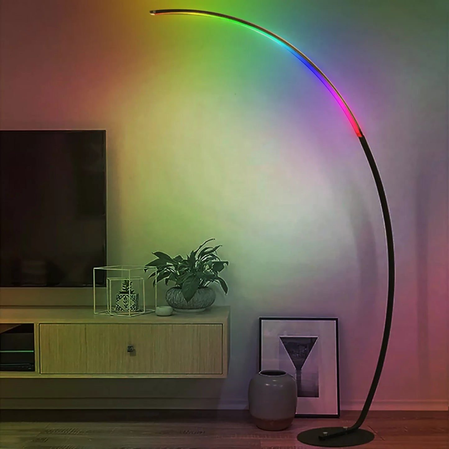 LumaDecor ™ Modern LED Floor Lamps Lights Dimmable Remote RGB