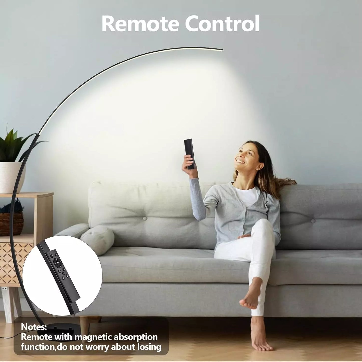 LumaDecor ™ Modern LED Floor Lamps Lights Dimmable Remote RGB