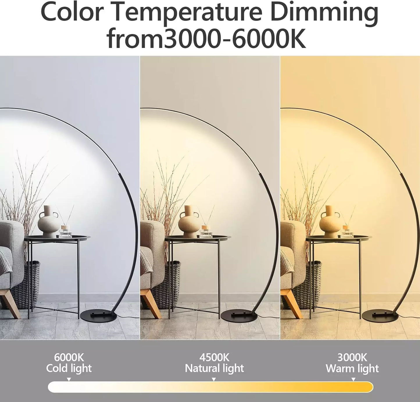 LumaDecor ™ Modern LED Floor Lamps Lights Dimmable Remote RGB