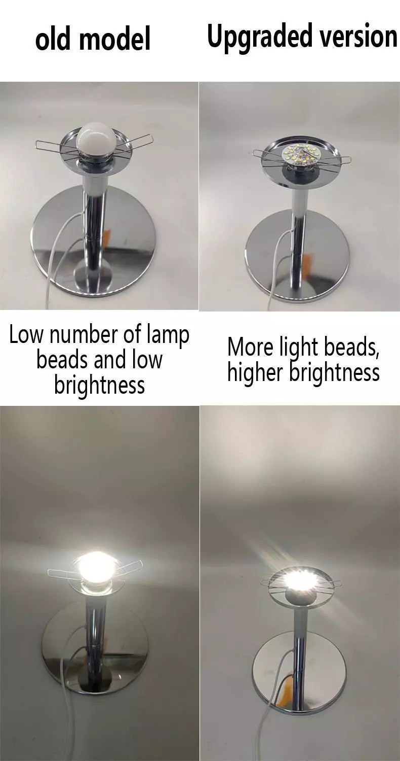 LumaDecor ™ Macaron Glass Table Lamp Trichromatic Dimming  Night Light   Decor